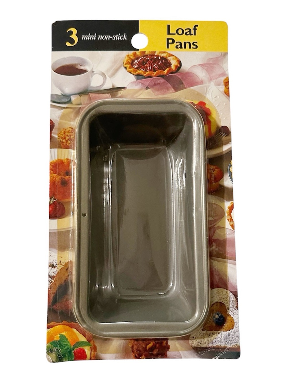 BRANSHAW Gray Non-Stick Mini Loaf Pans Set -  New in Pack
